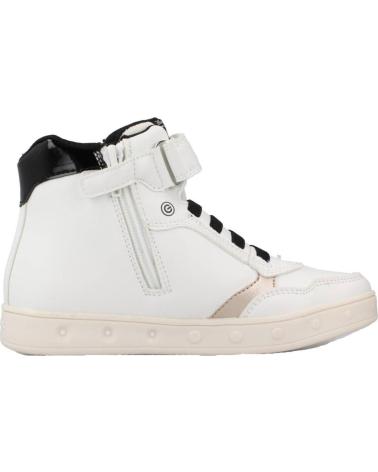 Stivaletti per Bambina GEOX J368WF J SKYLIN WHITE-BLACK