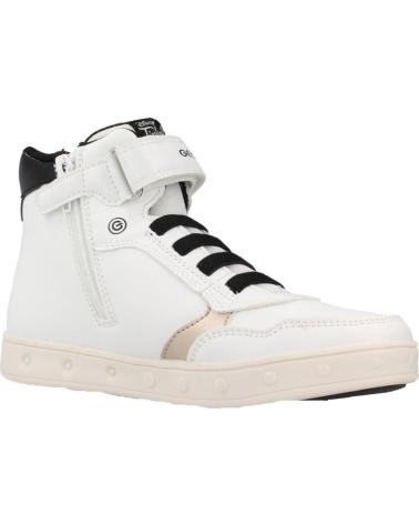 Stivaletti per Bambina GEOX J368WF J SKYLIN WHITE-BLACK
