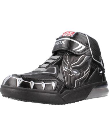 Sportif pour Fille et Garçon GEOX J GRAYJAY NEGRA BLACK-SILVER
