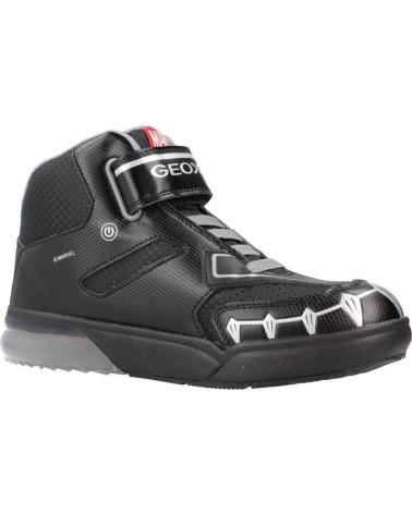 Sportif pour Fille et Garçon GEOX J GRAYJAY NEGRA BLACK-SILVER