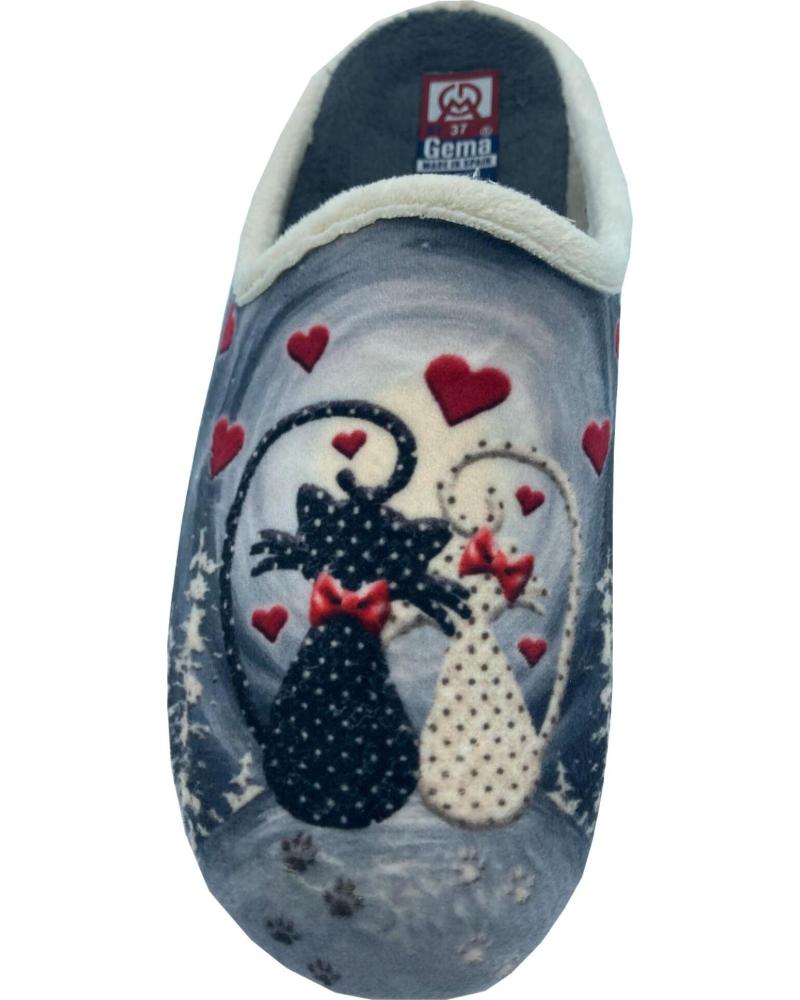 Calzado de casa de Mujer GEMA GARCIA ZAPATILLA CASA RELAX GRIS