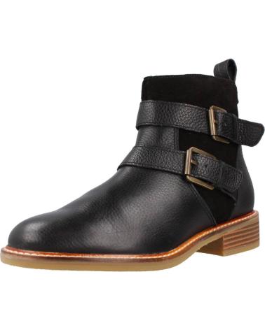 Botines de Mujer CLARKS COLOGNE BUCKLE NEGRO
