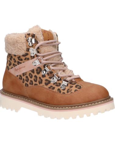 Boots für Damen und Mädchen PEPE JEANS PGS50171 LEIA TREK 859 TOBACCO