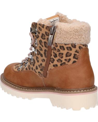 Boots für Damen und Mädchen PEPE JEANS PGS50171 LEIA TREK 859 TOBACCO