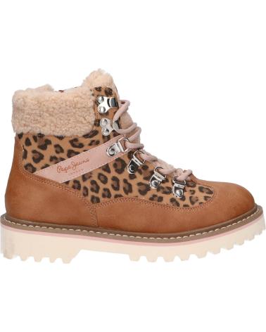 Boots für Damen und Mädchen PEPE JEANS PGS50171 LEIA TREK 859 TOBACCO