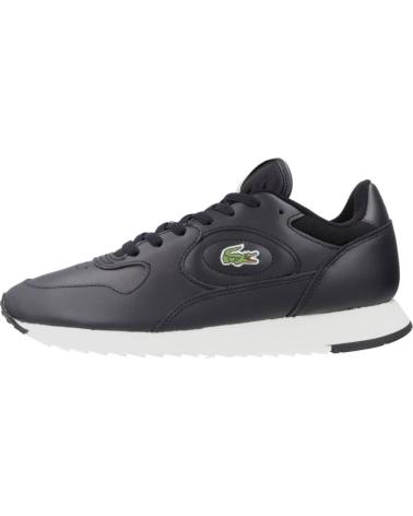 Sportschuhe für Damen und Herren LACOSTE LINETRACK EN PIEL NEGRO