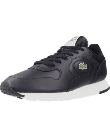 Sportschuhe für Damen und Herren LACOSTE LINETRACK EN PIEL NEGRO