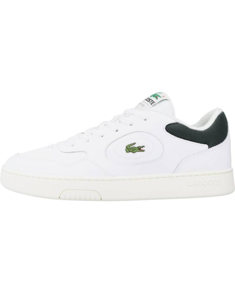 LACOSTE LINESET BRANCO COM DETALHES VERDE ESCURO 746SMA00451R5 BLANCO