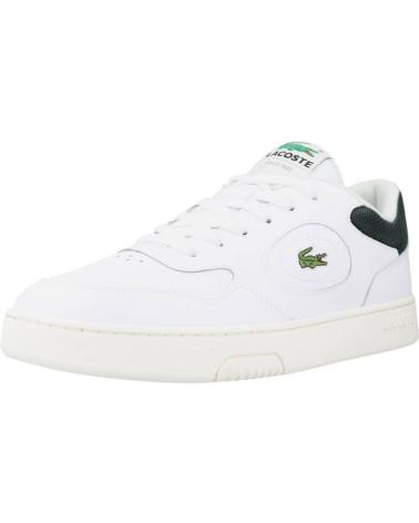 LACOSTE LINESET BRANCO COM DETALHES VERDE ESCURO 746SMA00451R5 BLANCO