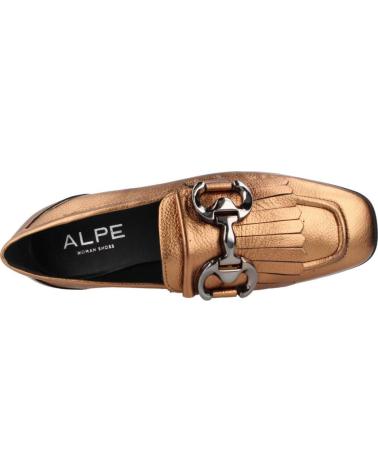 Mocasines de Mujer alpe NEW ROMA BRONCE