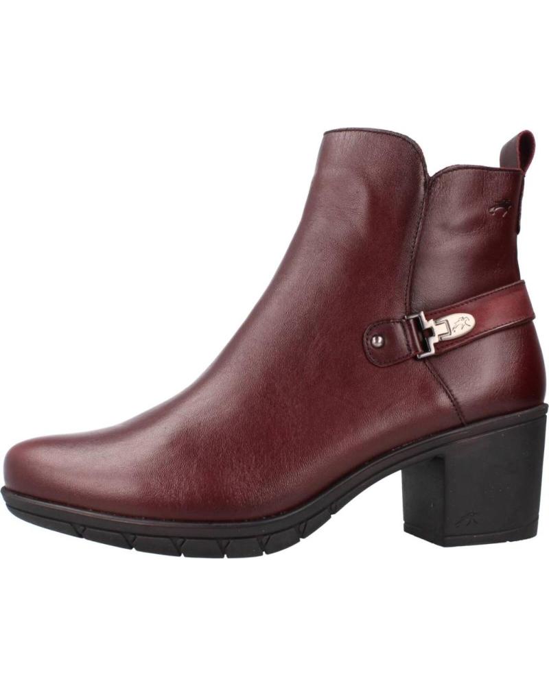 FLUCHOS STIVALETTO NYDIA F1798 CON TACCO IN PELLE BORDEAUX BURDEOS