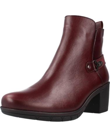 FLUCHOS STIVALETTO NYDIA F1798 CON TACCO IN PELLE BORDEAUX BURDEOS