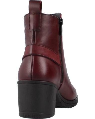 FLUCHOS STIVALETTO NYDIA F1798 CON TACCO IN PELLE BORDEAUX BURDEOS