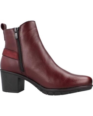 FLUCHOS STIVALETTO NYDIA F1798 CON TACCO IN PELLE BORDEAUX BURDEOS