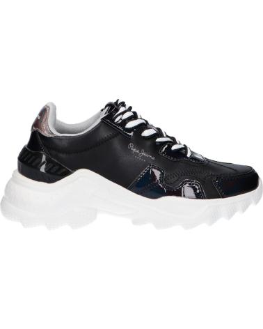 Sapatilhas de Mulher PEPE JEANS PLS31224 ECCLES CROCO 999 BLACK