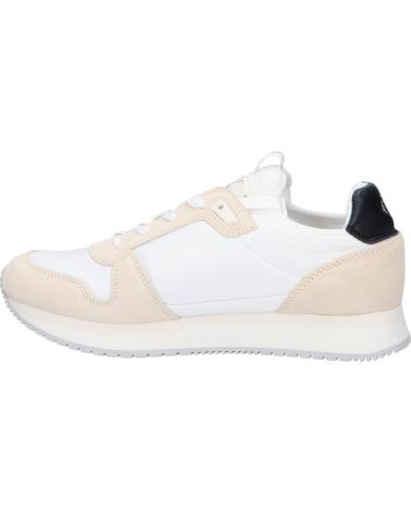 Zapatillas deporte de Mujer CALVIN KLEIN YW0YW00840 SOCK LACEUP 03A BRIGHT WHITE-CREAMY WHITE-BLACK