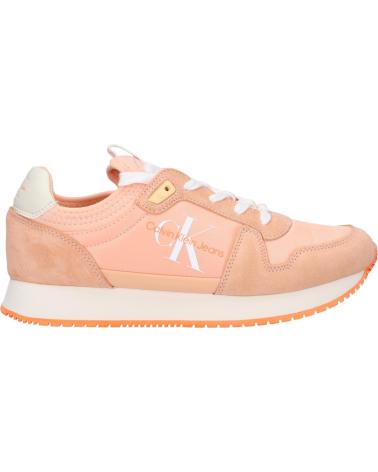 Zapatillas deporte de Mujer CALVIN KLEIN YW0YW00840 SOCK LACEUP 0JL APRICOT ICE-BRIGHT WHITE