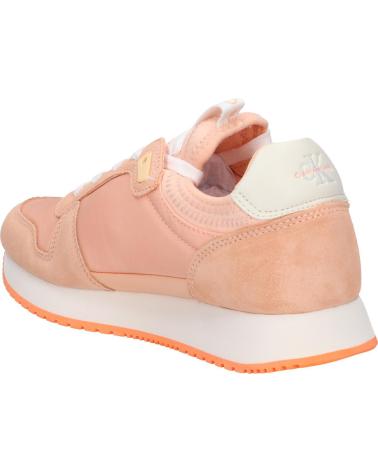 Zapatillas deporte de Mujer CALVIN KLEIN YW0YW00840 SOCK LACEUP 0JL APRICOT ICE-BRIGHT WHITE