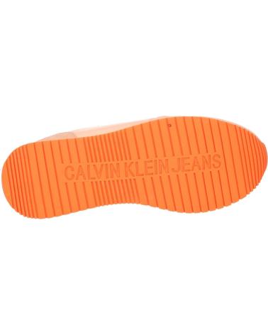 Zapatillas deporte de Mujer CALVIN KLEIN YW0YW00840 SOCK LACEUP 0JL APRICOT ICE-BRIGHT WHITE