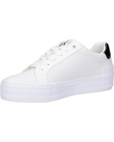 Zapatillas deporte de Mujer CALVIN KLEIN YW0YW01294 BOLD VULC FLATF 01W BRIGHT WHITE-BLACK