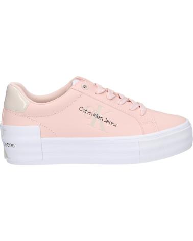 Zapatillas deporte de Mujer CALVIN KLEIN YW0YW01294 BOLD VULC FLATF 0J2 PEACH BLUSH-EGGSHELL