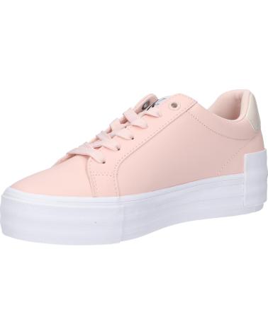 Zapatillas deporte de Mujer CALVIN KLEIN YW0YW01294 BOLD VULC FLATF 0J2 PEACH BLUSH-EGGSHELL