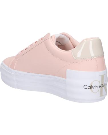Zapatillas deporte de Mujer CALVIN KLEIN YW0YW01294 BOLD VULC FLATF 0J2 PEACH BLUSH-EGGSHELL