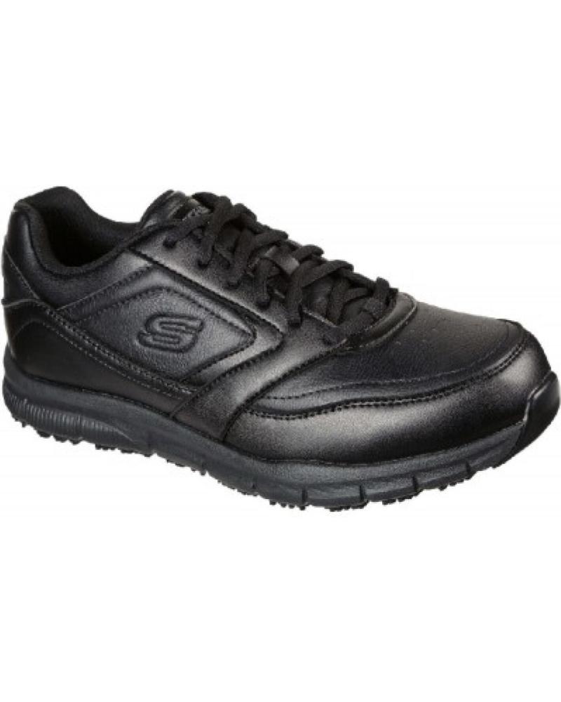 SKECHERS SNEAKERS HOMBRE WORK RELAXED FIT NAMPA SR - NEGRO