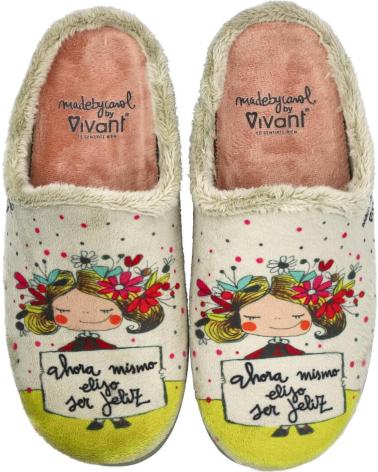 Calzado de casa de Mujer VIVANT ARC232120EVMZ ZAPATILLAS DE CASA MANZANA