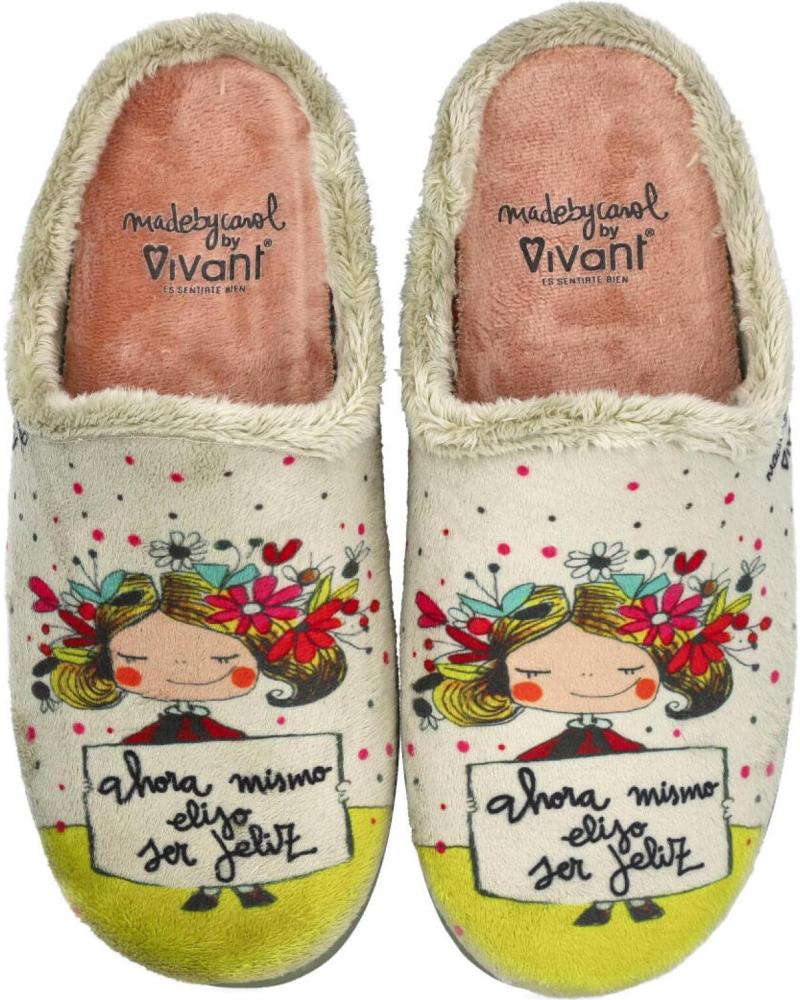 Calzado de casa de Mujer VIVANT ARC232120EVMZ ZAPATILLAS DE CASA MANZANA