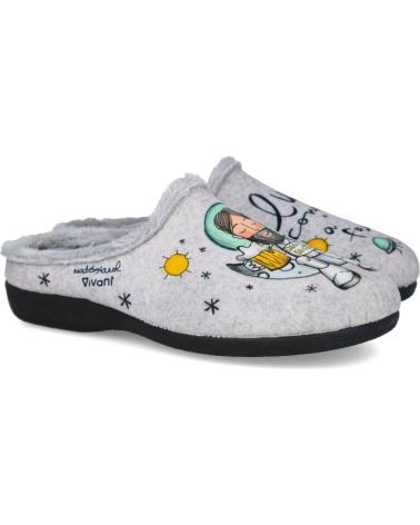 Calzado de casa de Hombre VIVANT CEC2323001NGR ZAPATILLAS DE CASA GRIS