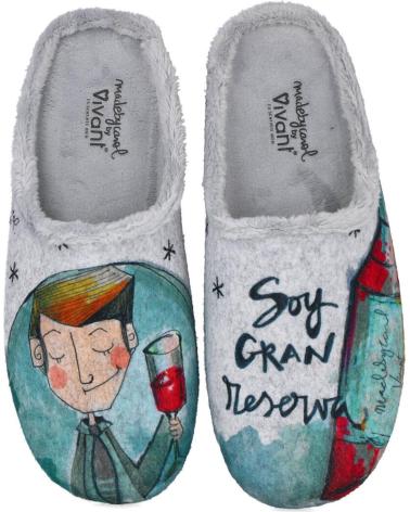 Calzado de casa de Hombre VIVANT CE2220 ZAPATILLAS DE CASA HOMBRE GRIS