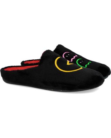 Man House slipers GARZON 8304-275 ZAPATILLAS DE CASA HOMB NEGRO