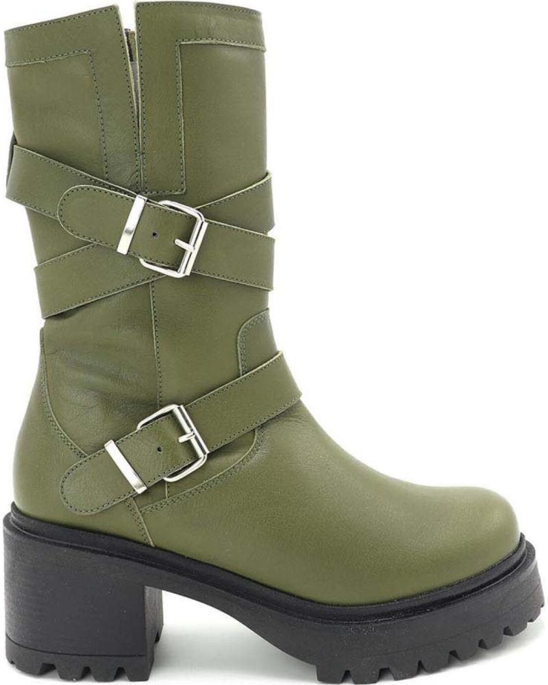 Woman boots CLARA DURAN BOTA MOTORISTA CROSS VERDE MILITAR