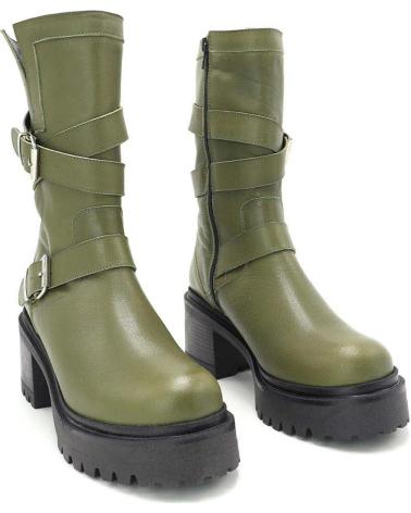Woman boots CLARA DURAN BOTA MOTORISTA CROSS VERDE MILITAR