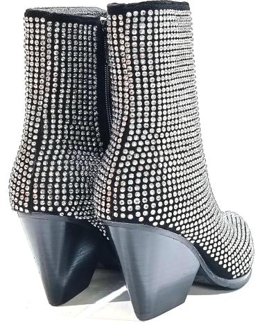 Stivaletti per Donna NOA HARMON BOTIN FABRICADO EN TEXTIL CON CRISTALES CON TACON CUBANO NEGRO