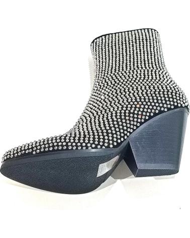 Stivaletti per Donna NOA HARMON BOTIN FABRICADO EN TEXTIL CON CRISTALES CON TACON CUBANO NEGRO