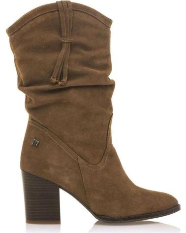 Botas-De-Mujer-MTNG-CAMPERA-PIEL-TACON-UMA-MUSTANG-MARRóN