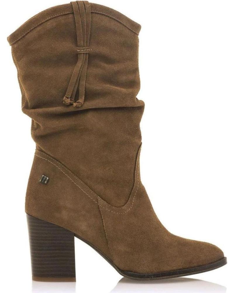 Botas-De-Mujer-MTNG-CAMPERA-PIEL-TACON-UMA-MUSTANG-MARRóN