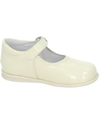 Sapatos de Menina  BAMBINELLI 457 MERCEDITAS CHAROL CON HEBILLA BEIGE