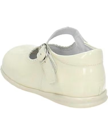 Sapatos de Menina  BAMBINELLI 457 MERCEDITAS CHAROL CON HEBILLA BEIGE