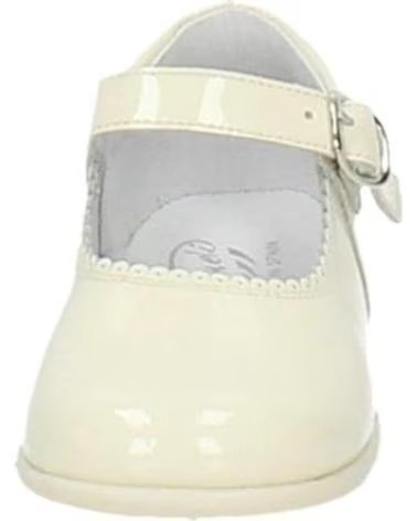 Sapatos de Menina  BAMBINELLI 457 MERCEDITAS CHAROL CON HEBILLA BEIGE
