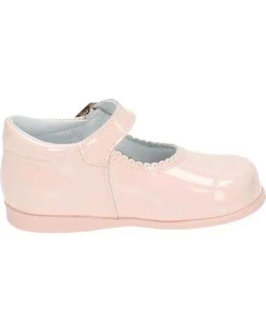 Zapatos de Niña  BAMBINELLI 457 MERCEDITAS CHAROL CON HEBILLA ROSA