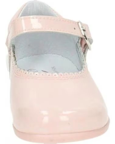 Zapatos de Niña  BAMBINELLI 457 MERCEDITAS CHAROL CON HEBILLA ROSA