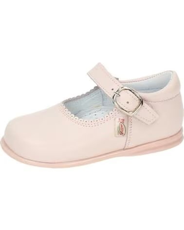 Sapatos de Menina  BAMBINELLI 457 MERCEDITAS PIEL CON HEBILLA ROSA