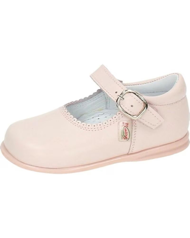 Sapatos de Menina  BAMBINELLI 457 MERCEDITAS PIEL CON HEBILLA ROSA