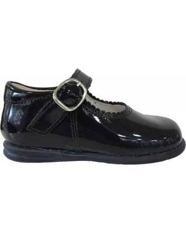 Zapatos de Niña  BAMBINELLI 457 MERCEDITAS CHAROL CON HEBILLA CHAROL AZUL