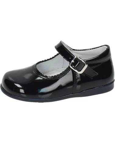 Zapatos de Niña  BAMBINELLI 457 MERCEDITAS CHAROL CON HEBILLA CHAROL AZUL