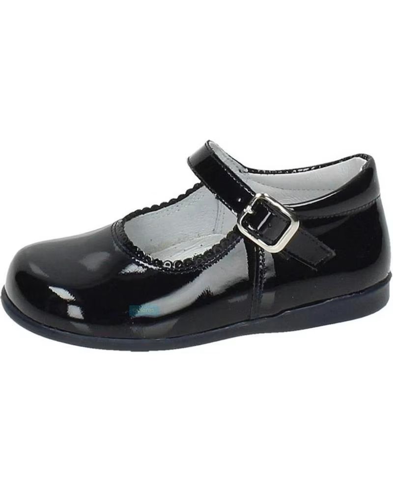 Zapatos de Niña  BAMBINELLI 457 MERCEDITAS CHAROL CON HEBILLA CHAROL AZUL