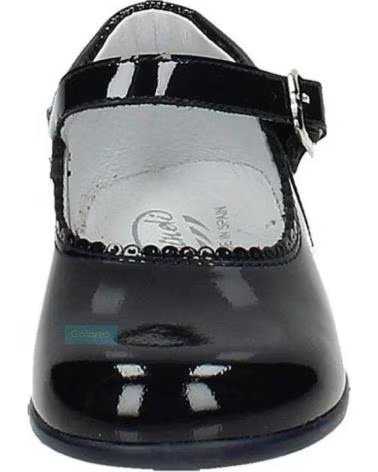 Zapatos de Niña  BAMBINELLI 457 MERCEDITAS CHAROL CON HEBILLA CHAROL AZUL